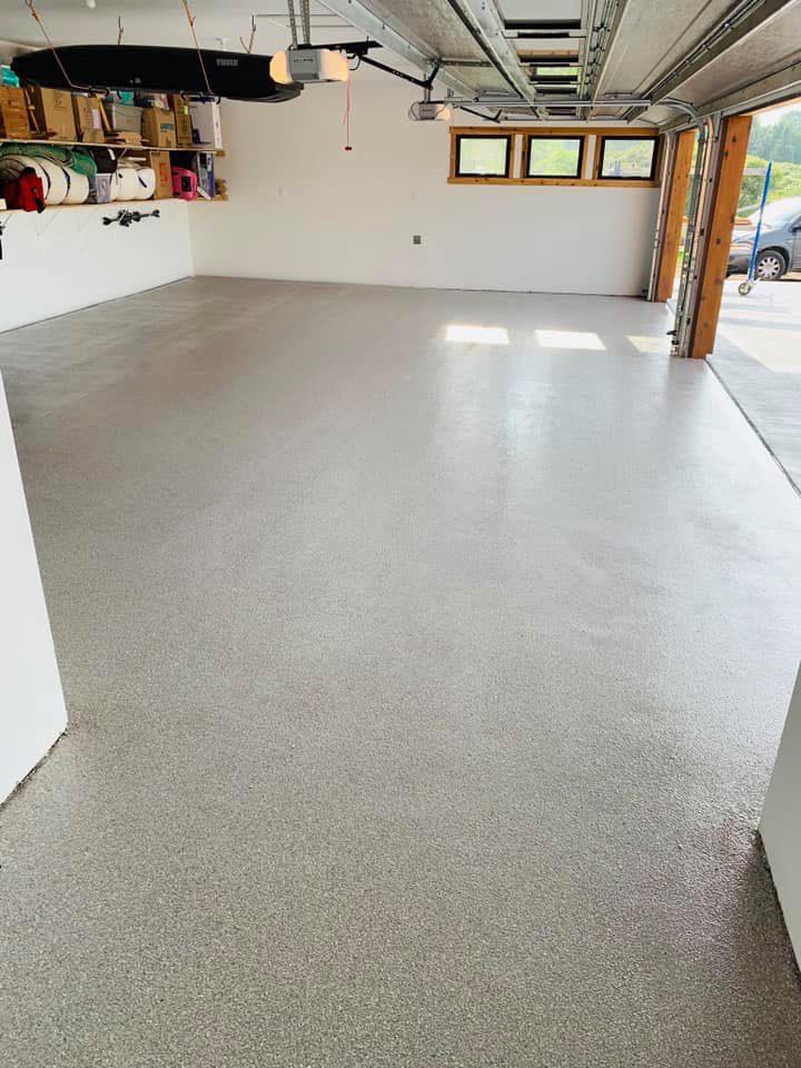 Golden Gate garage floor after epoxy coating