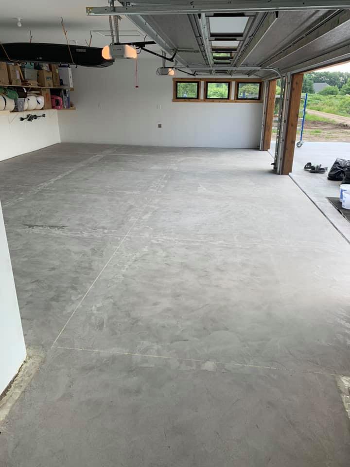Golden Gate garage floor before epoxy coating